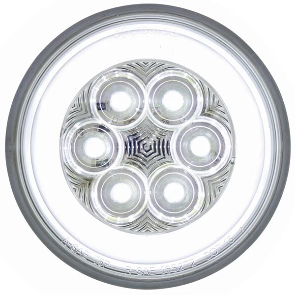 4" White 21 LED Back-Up Glow Light