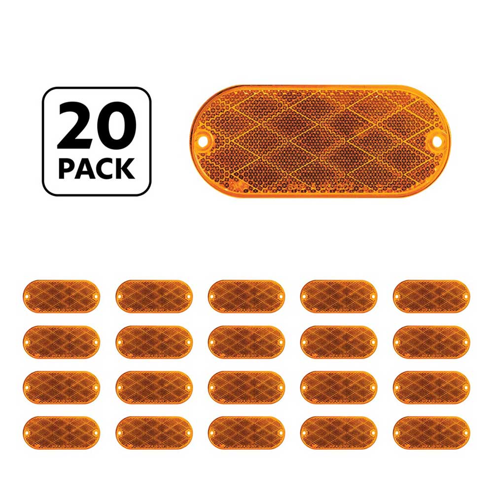 4" x 2" Oval Quick Mount Reflector - 20PK - Image 10