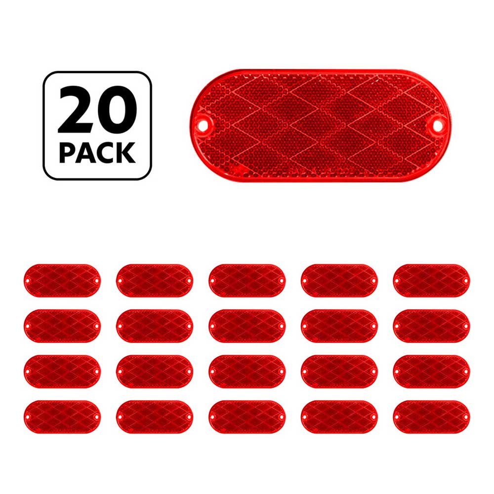 4" x 2" Oval Quick Mount Reflector - 20PK - Image 9