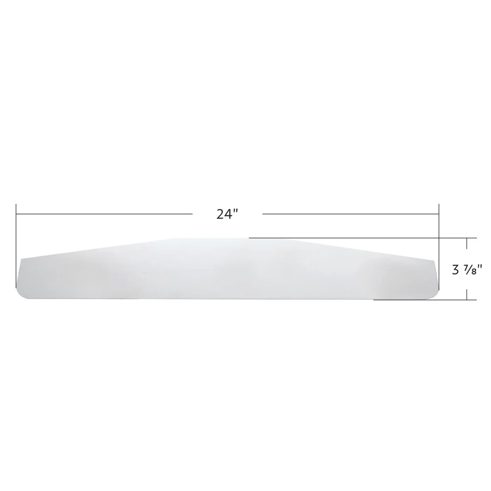 4" x 24" Chrome Mudflap Weight  with Stud Mounting (PR) - Image 4