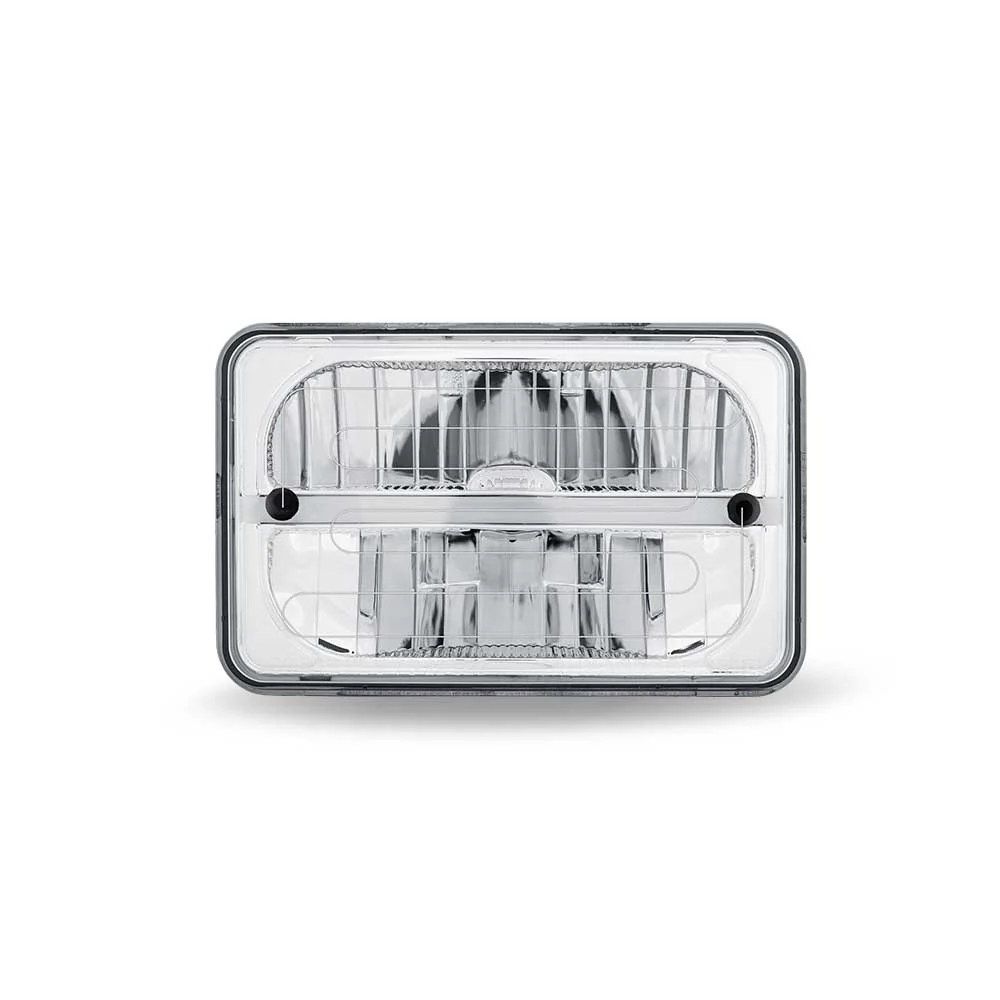 4" x 6" Heated LED High Beam Reflector Head Light with White Glow Accent - Image 5