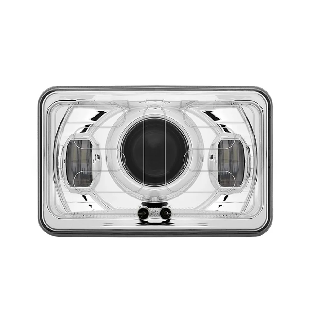 4" x 6" Heated LED Projector Headlight with Backlit Auxiliary - Image 2