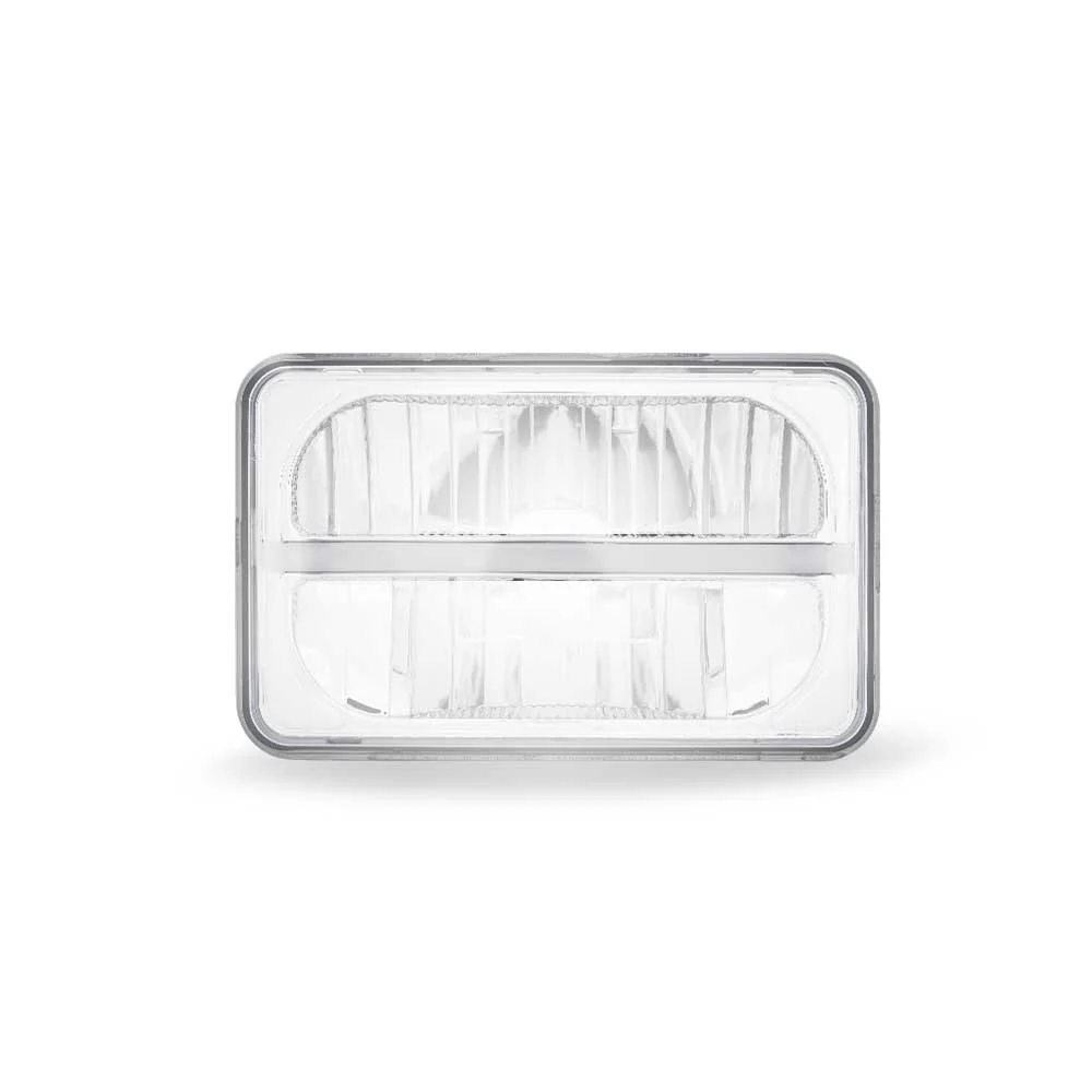 4" x 6" High Beam LED Reflector Headlight with LED Accent - Image 2