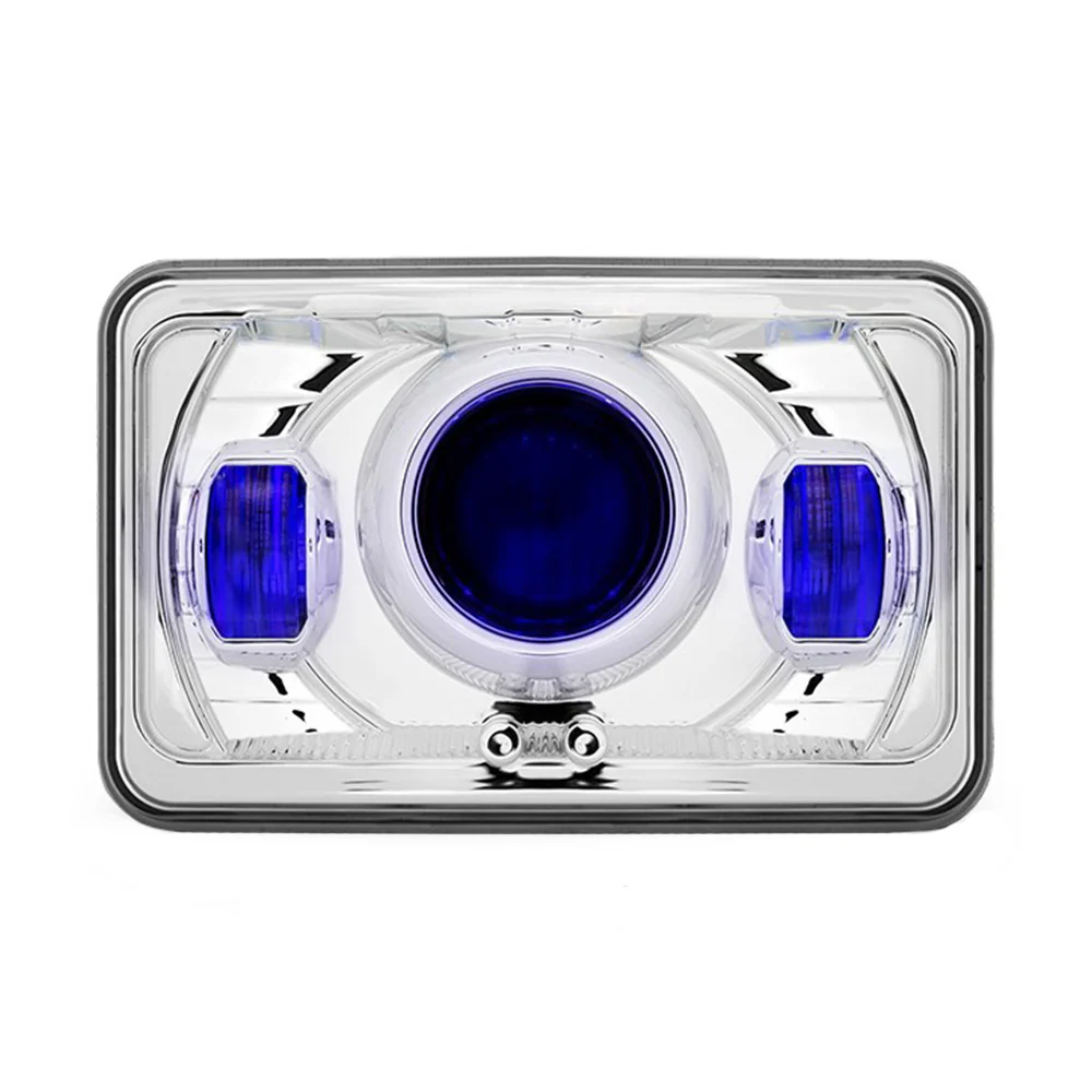 4" x 6" LED Projector Headlight with Backlit Auxiliary