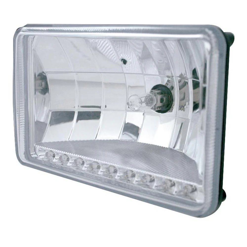 4" x 6" Rectangular Crystal Headlight with LED - Image 4