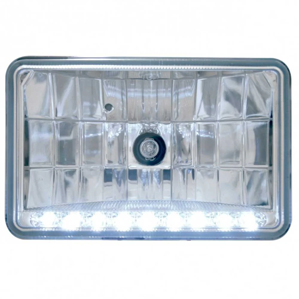 4" x 6" Rectangular Crystal Headlight with LED - Image 9