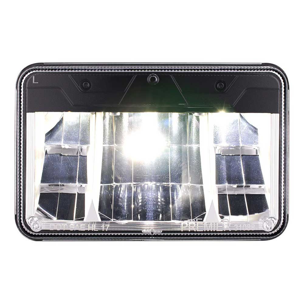 4" x 6" Ultralit LED Low Beam Headlight w/ Polycarbonate Lens & Housing