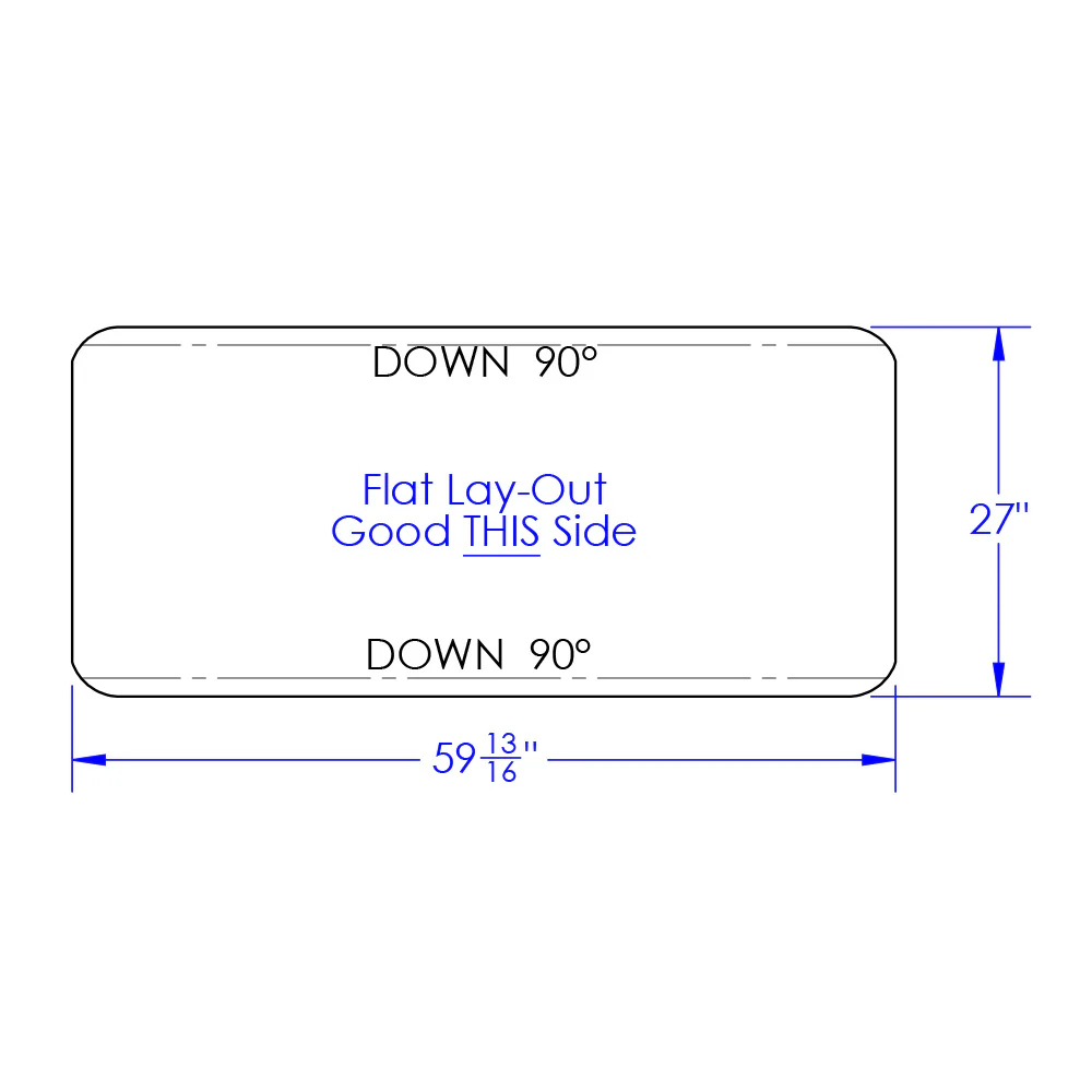 47" Smooth Aluminum Full Radius Single Axle Fender - Image 4