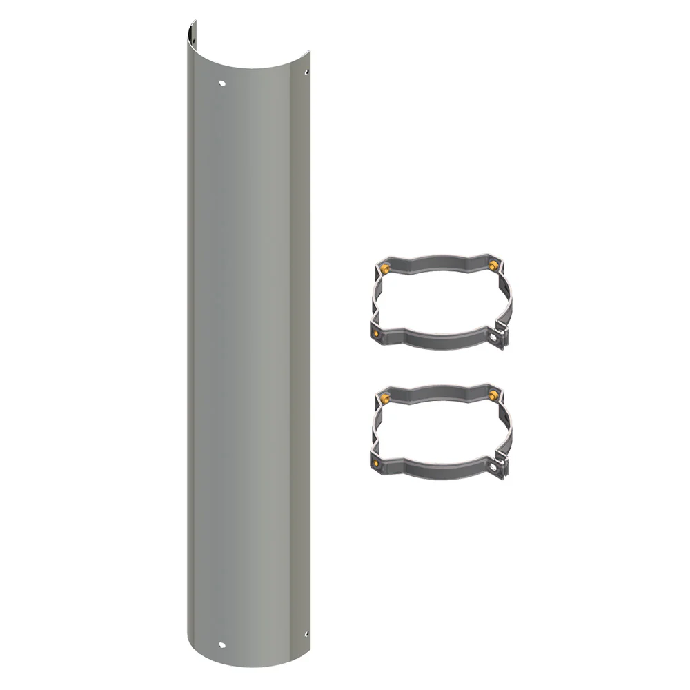 48" Plain Heatshield with Two Clamps - Image 5