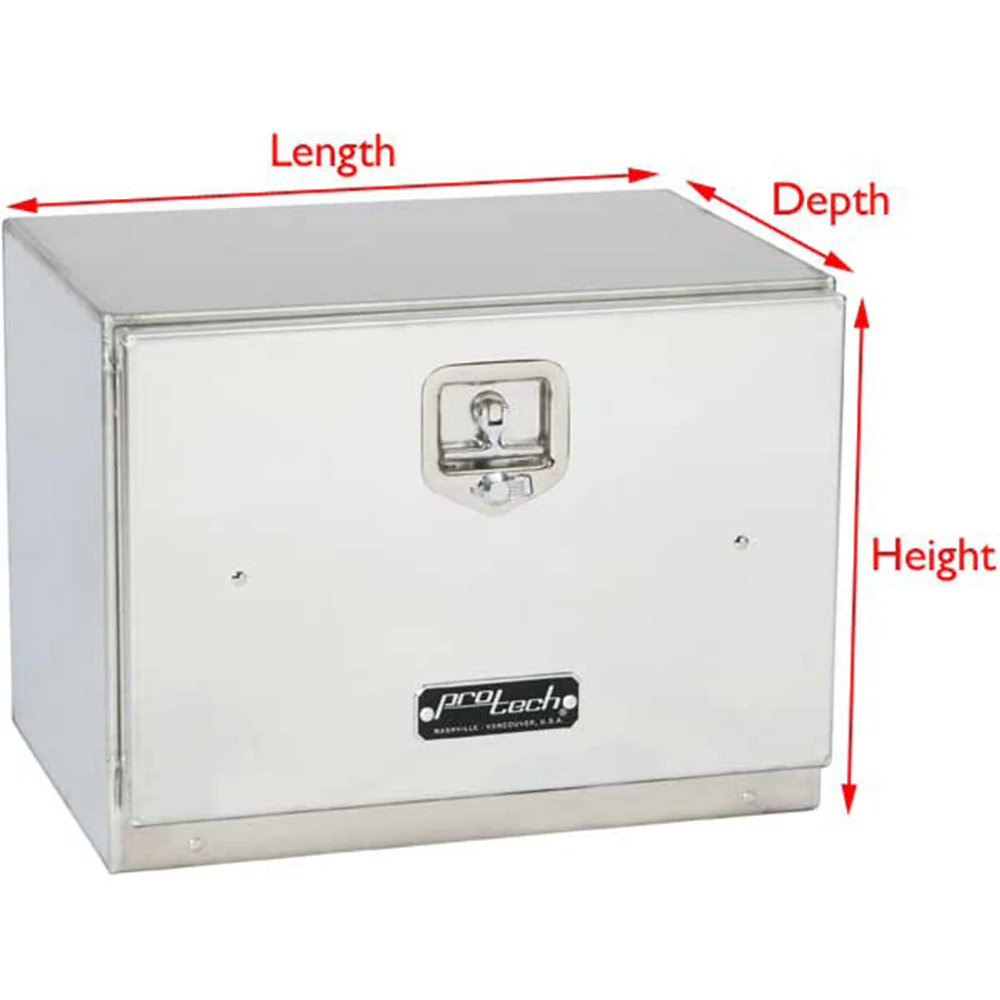 48"L x 18"H x 18"D Aluminum Box with Single Door - Image 2