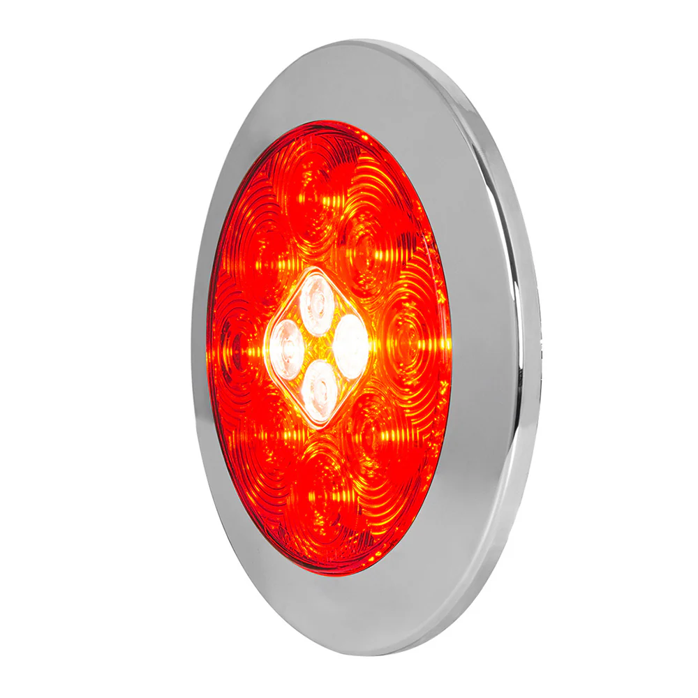 4"³ Flange Mount Combo LED Light with Twist-On Bezel Fleet Series - Image 3