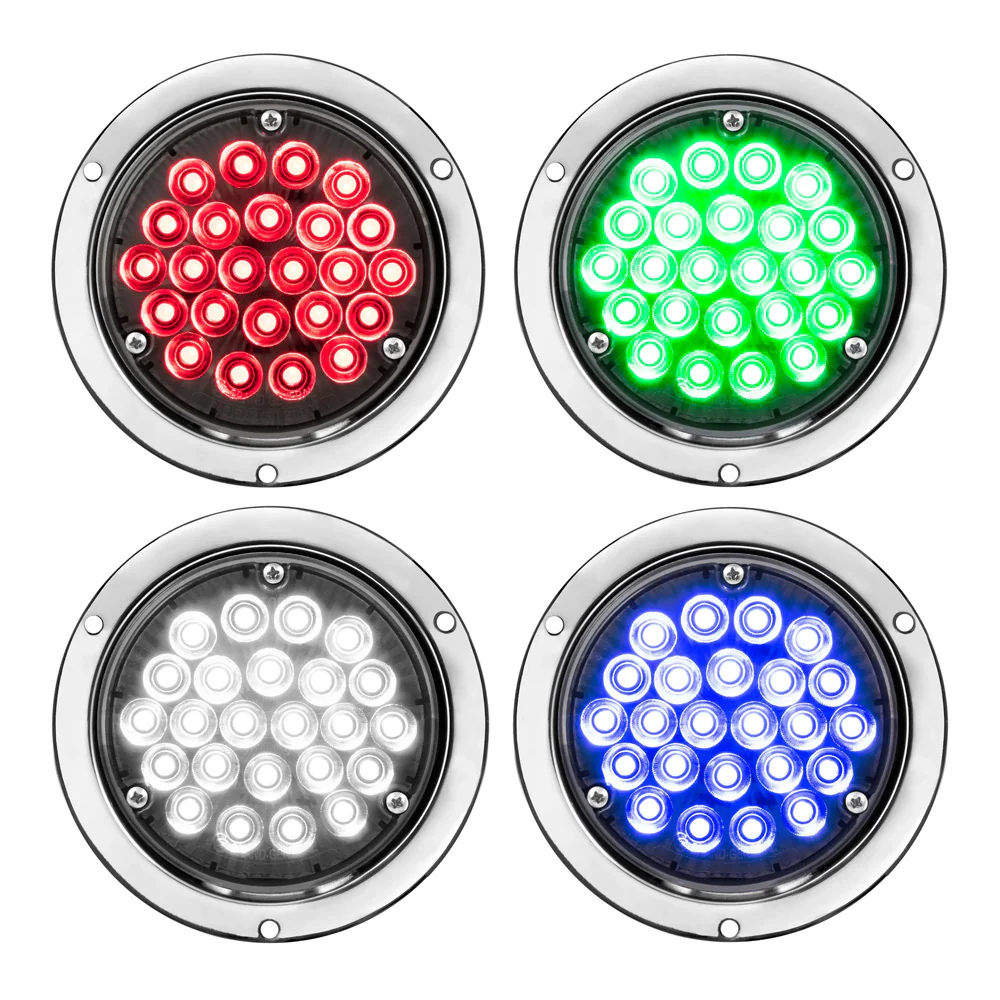 4" Sleeper Smoke Lens LED Light with Chrome Housing