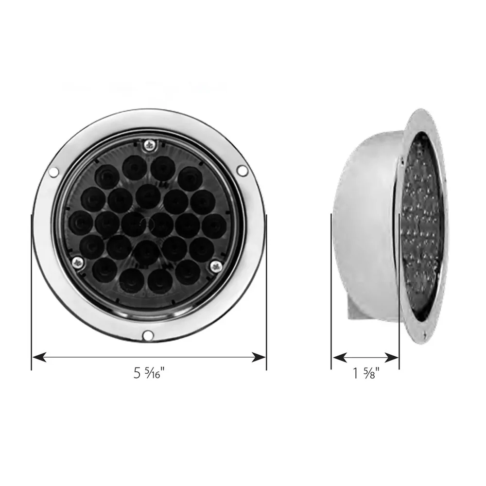 4" Sleeper Smoke Lens LED Light with Chrome Housing - Image 5