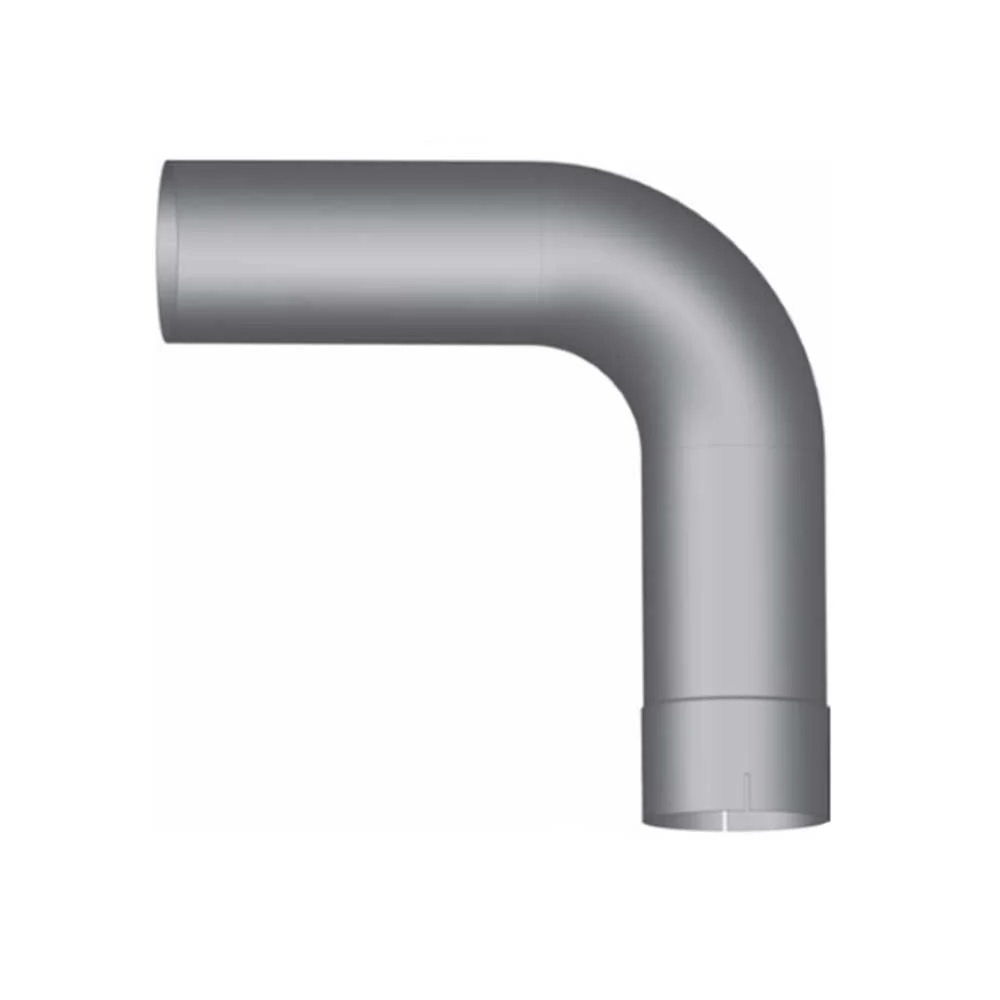 4"ID/OD x 18" 90 Degree Aluminized Elbow
