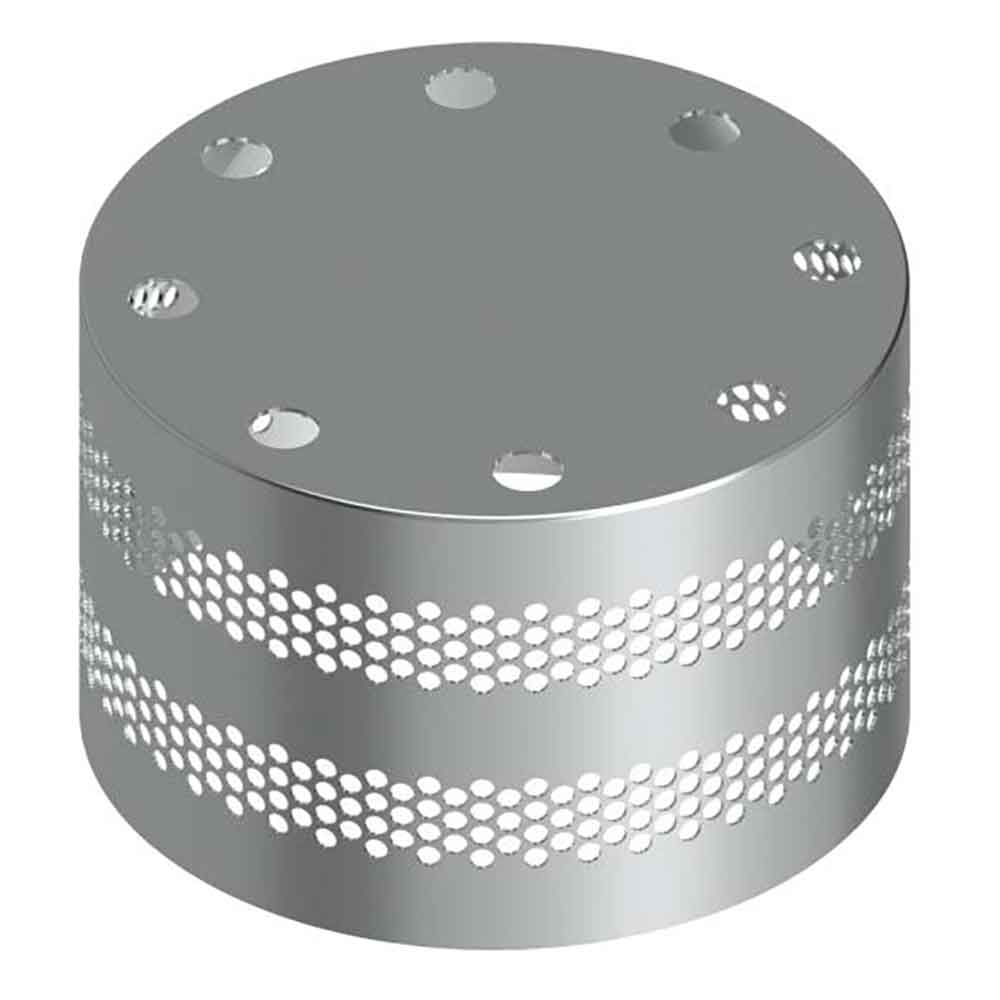 5-1/2" Tall Stainless Steel Dana-Spicer Drive Axle Cover with Round Holes