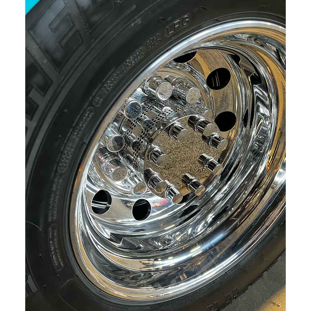 5-1/2" Tall Stainless Steel Dana-Spicer Drive Axle Cover with Round Holes - Image 2
