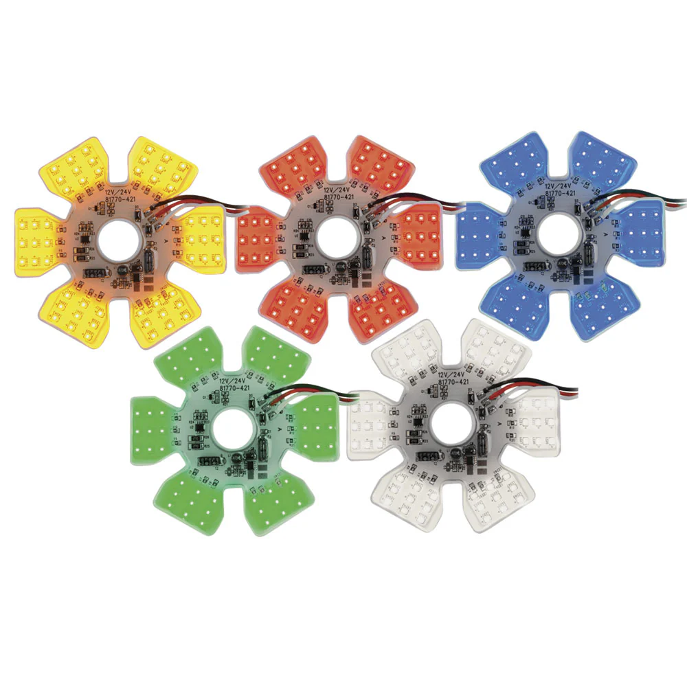 5-1/8" 54 LED Ultra Thin Hex Dual Function Air Cleaner Light
