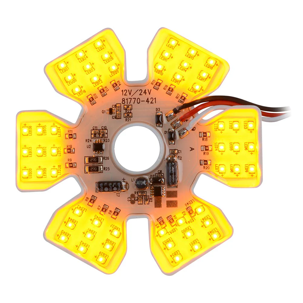 5-1/8" 54 LED Ultra Thin Hex Dual Function Air Cleaner Light - Image 2