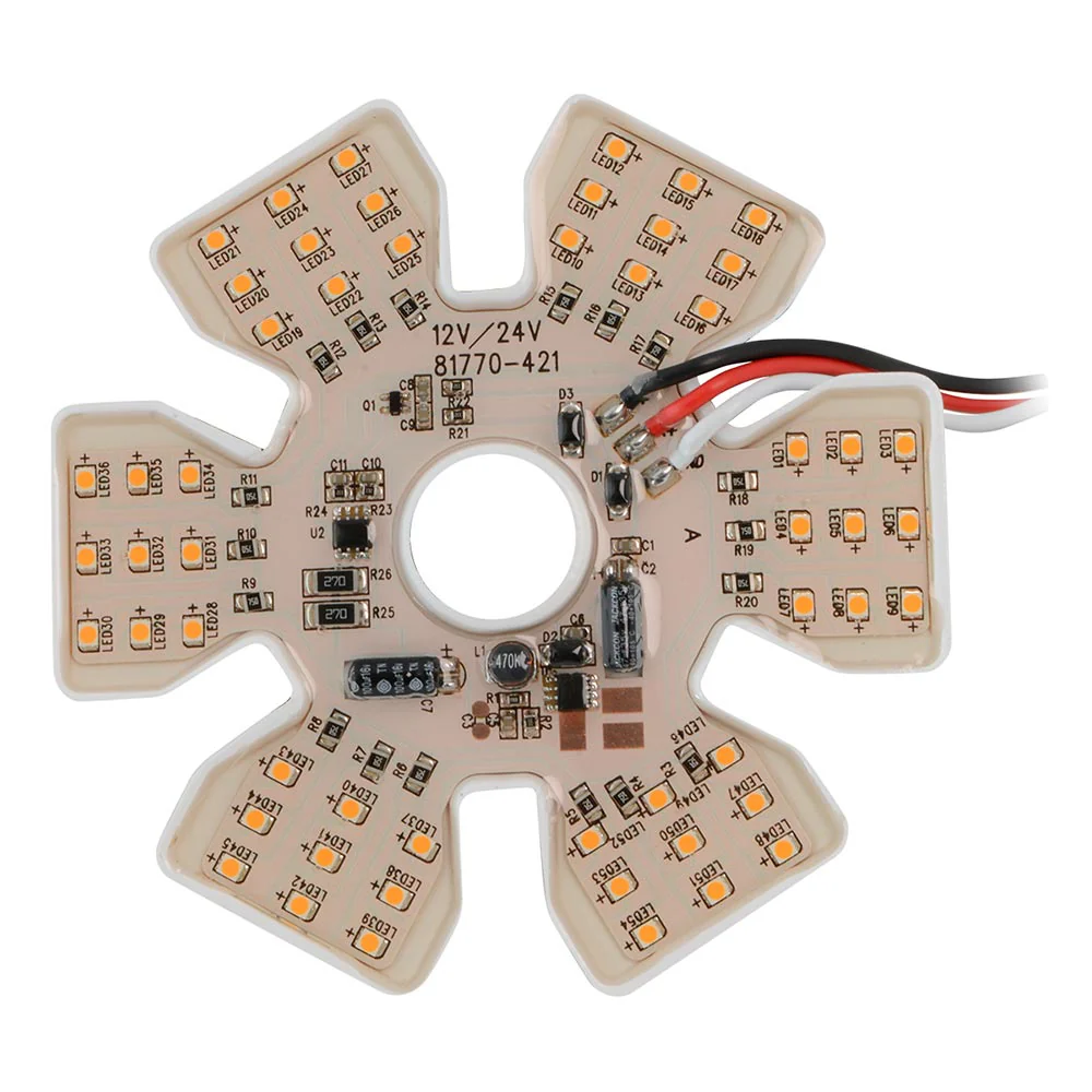 5-1/8" 54 LED Ultra Thin Hex Dual Function Air Cleaner Light - Image 3