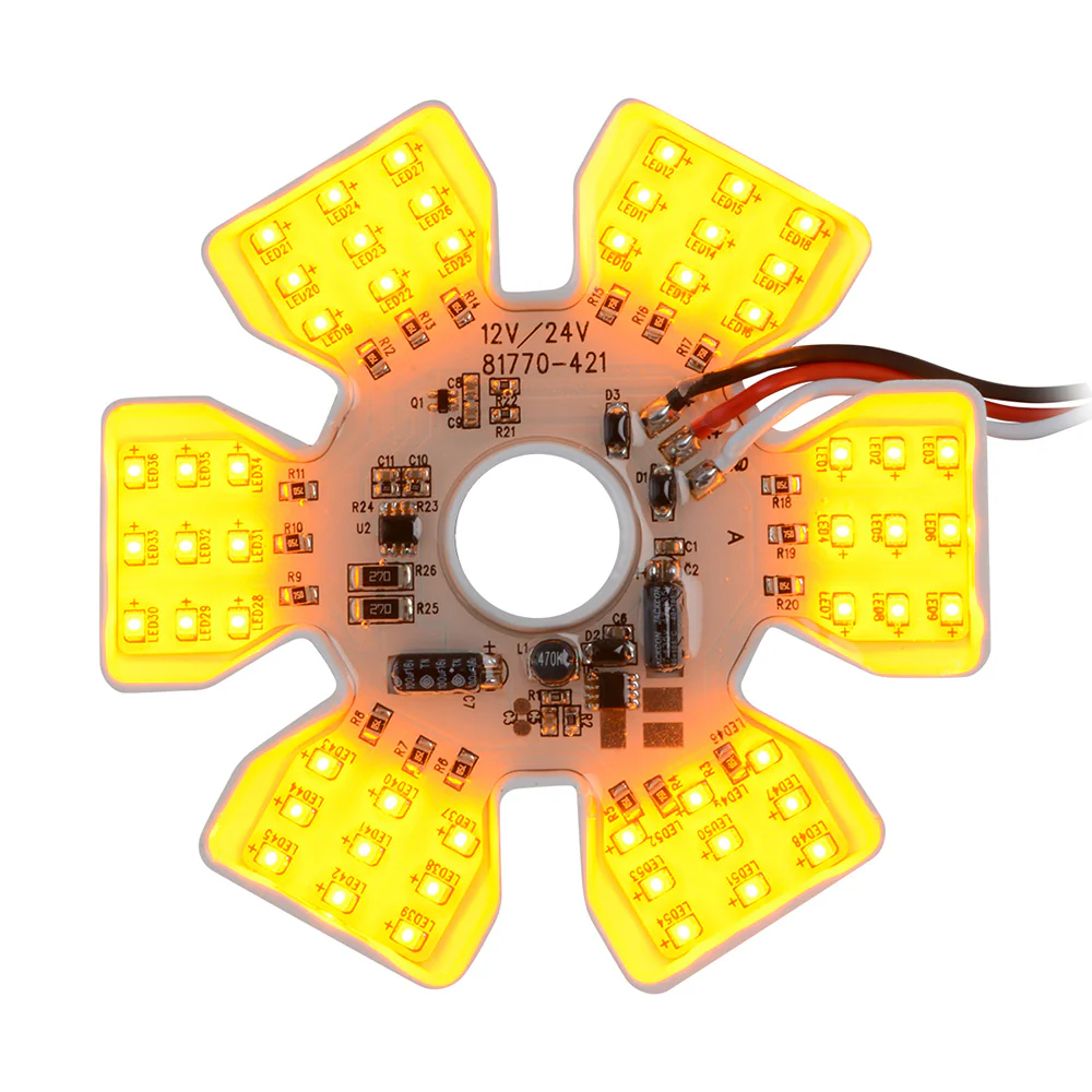5-1/8" 54 LED Ultra Thin Hex Dual Function Air Cleaner Light - Image 5