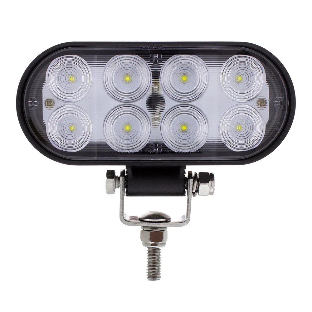 5-3/4" 8 LED Oval Wide Angle Driving and Work Light - Image 3