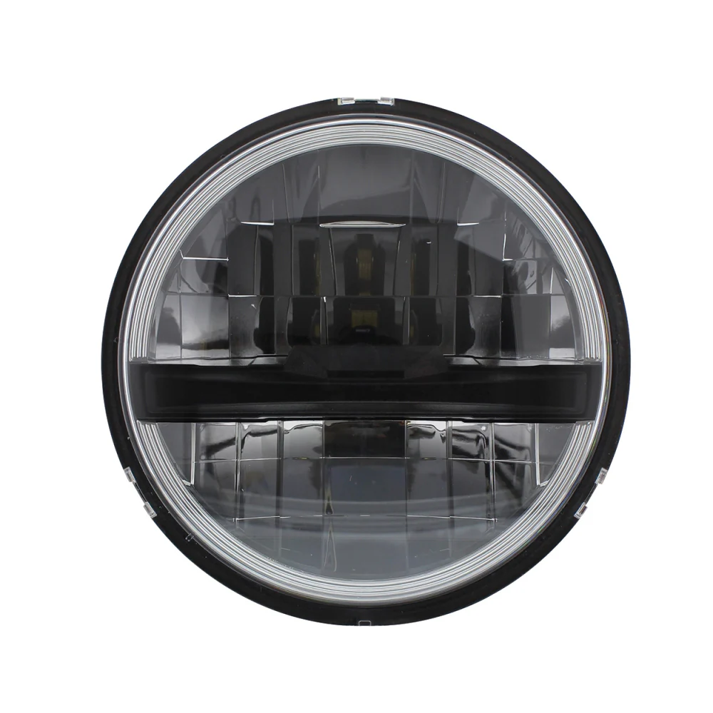 5-3/4" Black 8 High Power LED Headlight