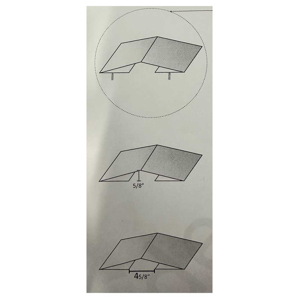 5.88"W x 66.37"L SS Center Hood Trim for 2008 - 2024 Peterbilt 389 - Image 2