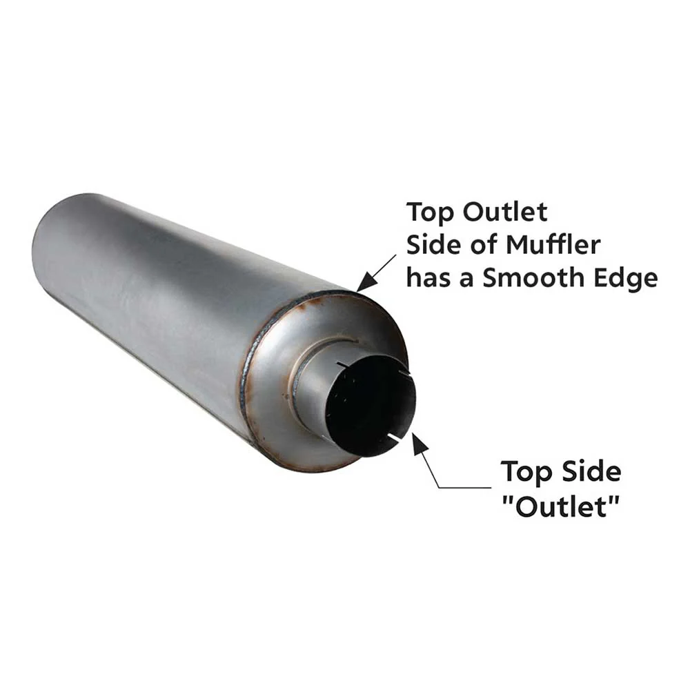 5" Inlet/Outlet x 51" Aluminized Muffler - Image 3