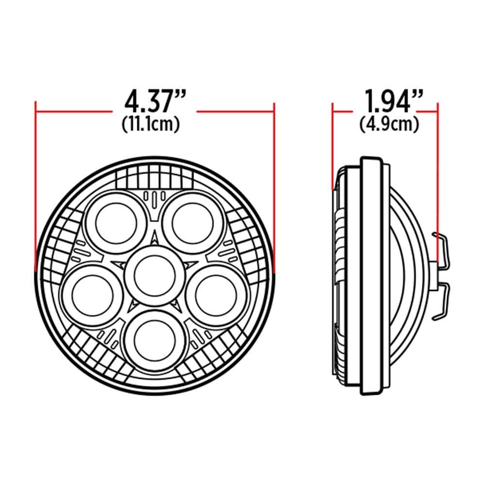 5" Legacy Series 4411 Replacement Round Spot Beam Light - Image 4