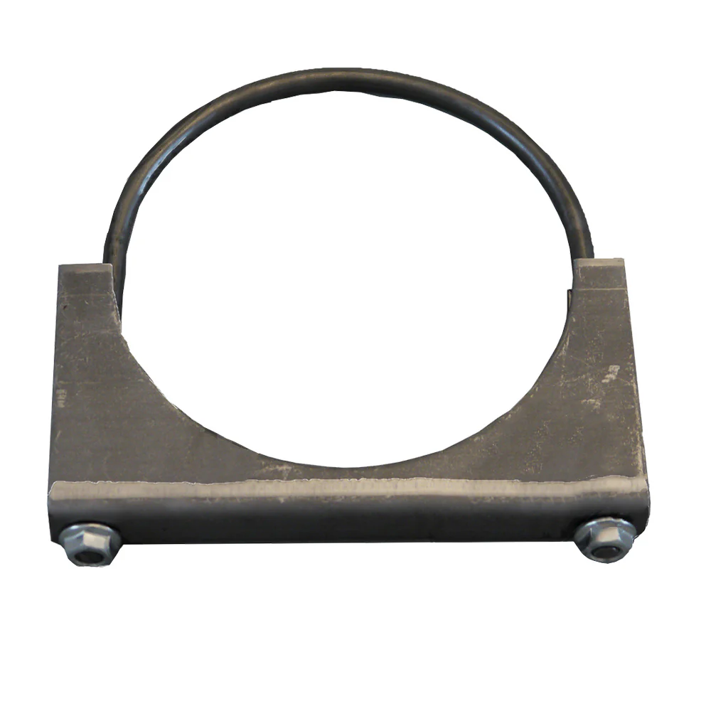 5" Steel Open Saddle Clamp with Round Bolt