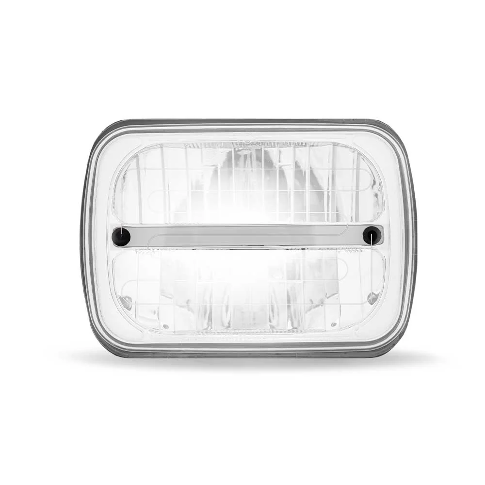 5" x 7" Heated LED Headlight with White Glow Accent - Image 2