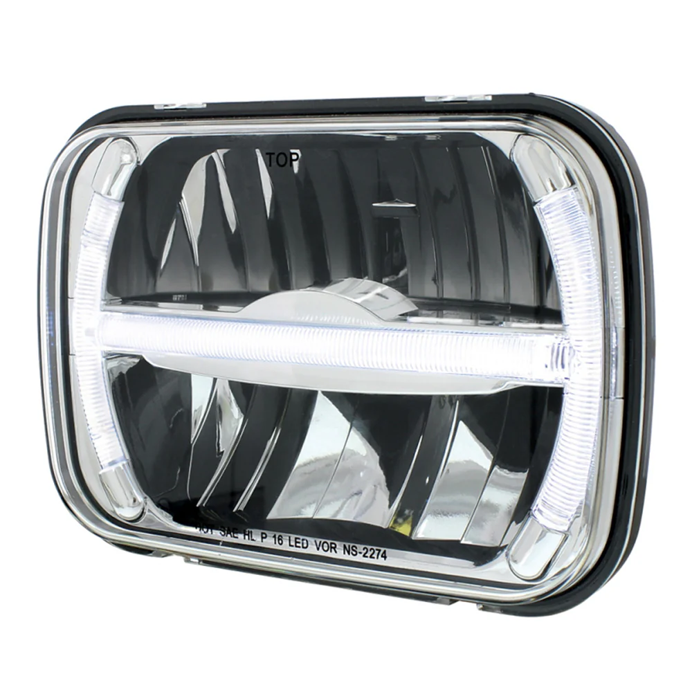 5" x 7" LED Headlight with LED Position Bar