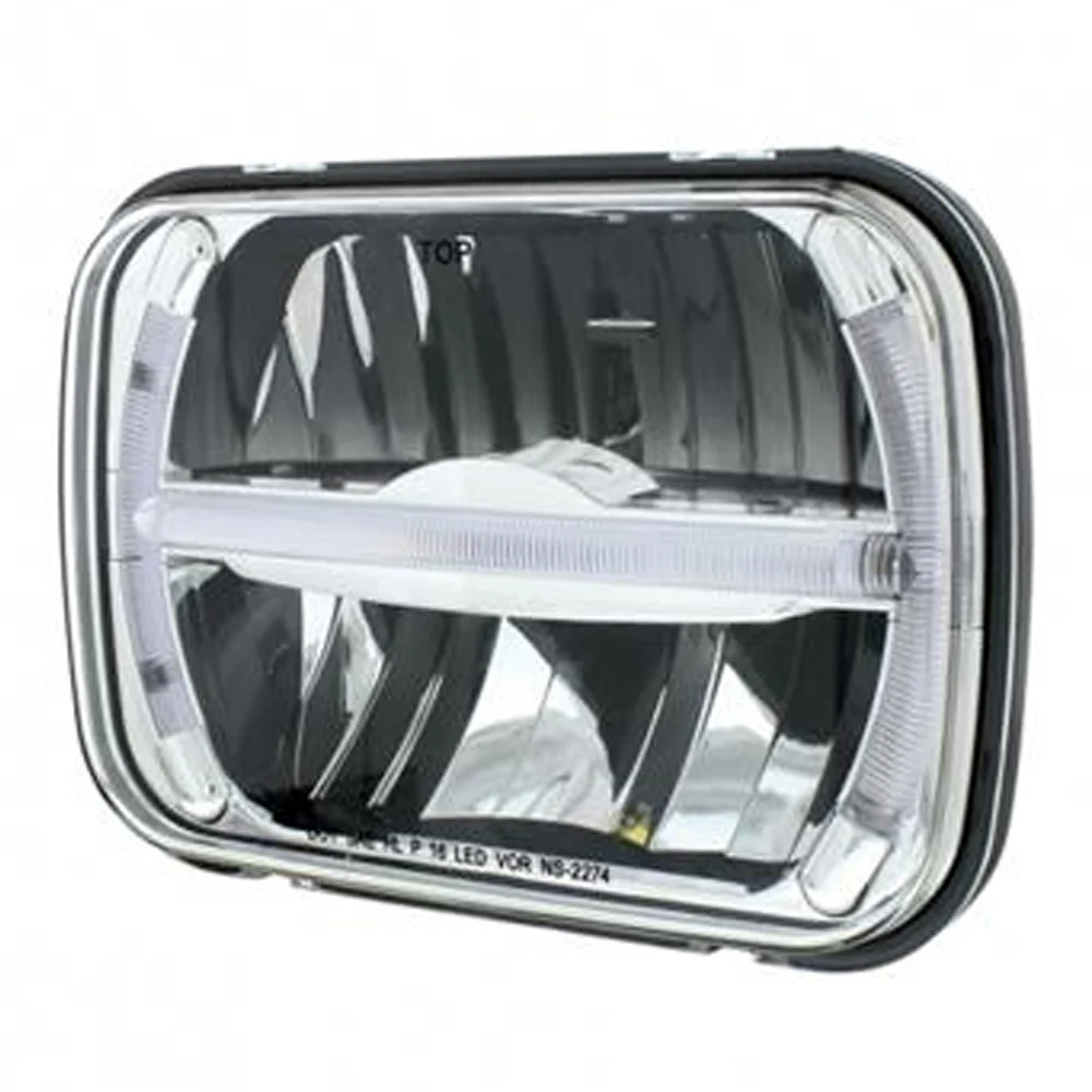 5" x 7" LED Headlight with LED Position Bar - Image 2