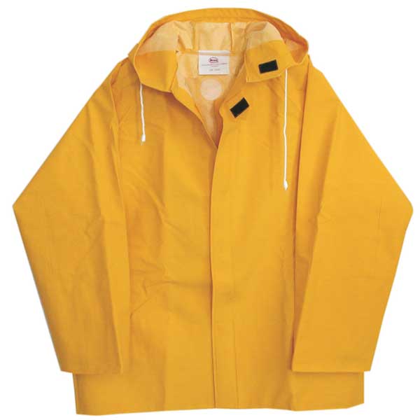 50mm PVC Yellow Rain Jacket - Image 4