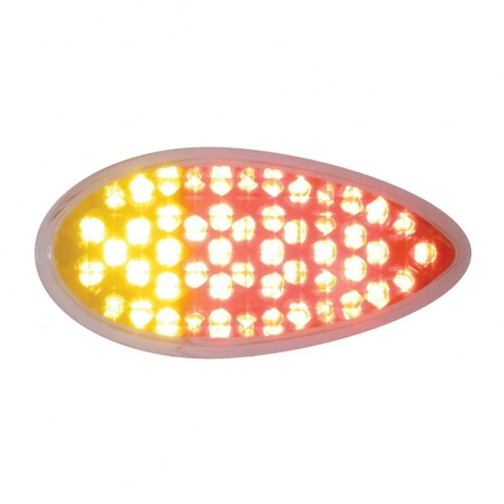 51 Amber, Red LEDs Duo Auxiliary Utility Clear Lens