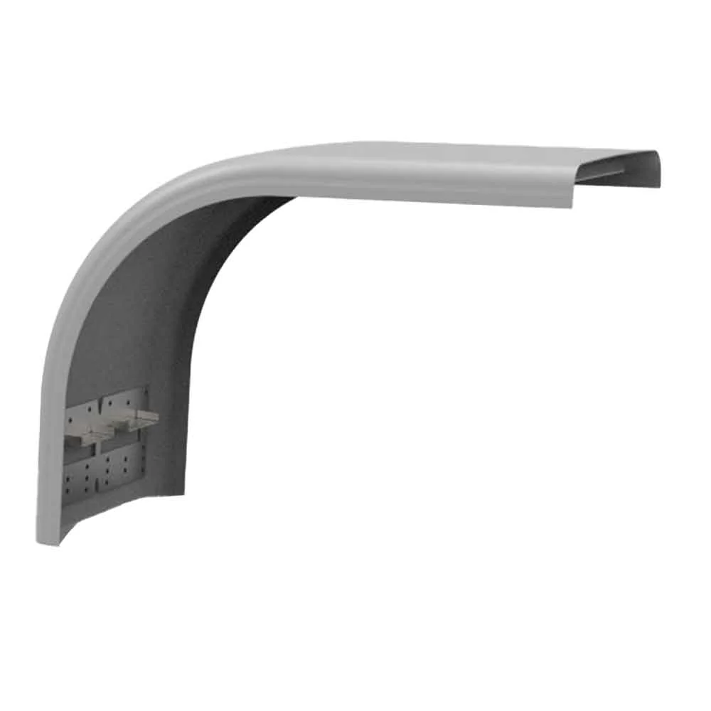 52" Fiberglass Half Fender with 1" Lip - Image 4