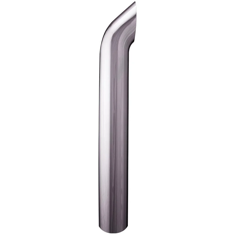 5"D x 68"L West Coast Curve Chrome One-Piece Stack