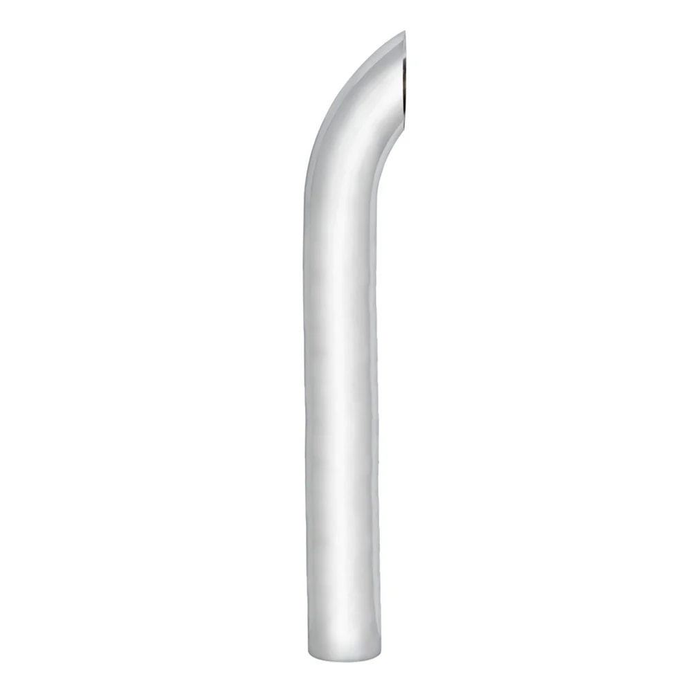 5"D x 108"L Curved Chrome Top Stack Plain End