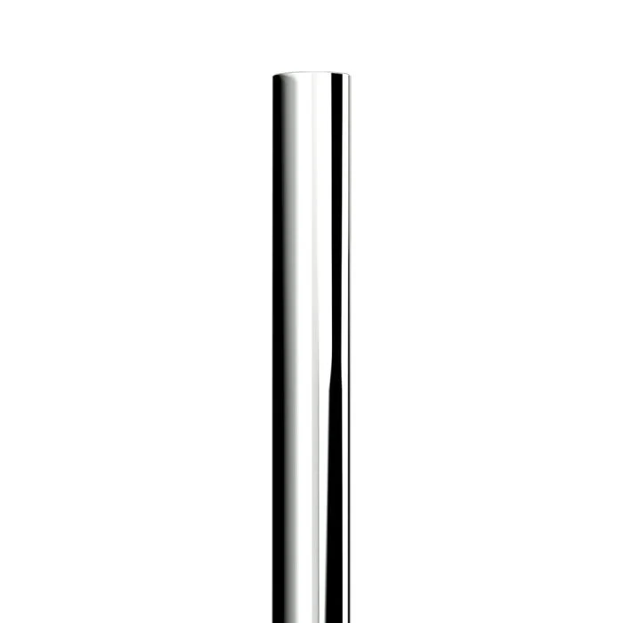 5"D x 120"L Stove Pipe One-Piece Chrome Top Stack