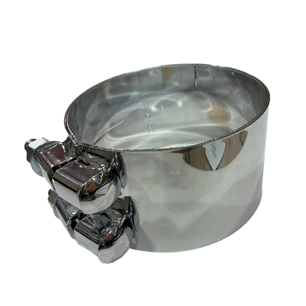 5"D x 3"W Chrome Bracket-Less Clamp - Image 2