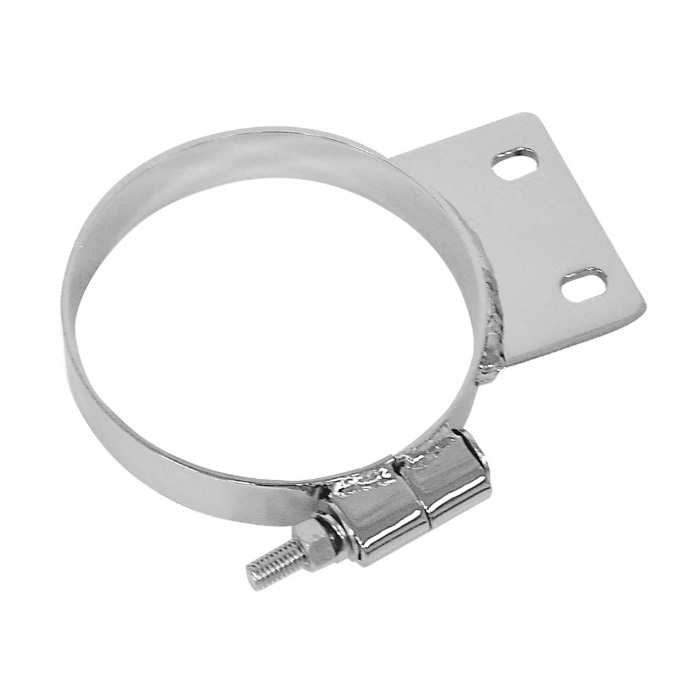 5"Dia. x 1"W In-Line PB Chrome Mounting Bracket - Image 2
