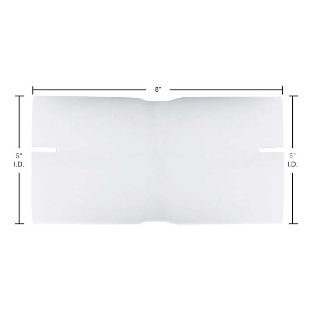 5"ID x 8"L Aluminized Straight Exhaust Connector - Image 2