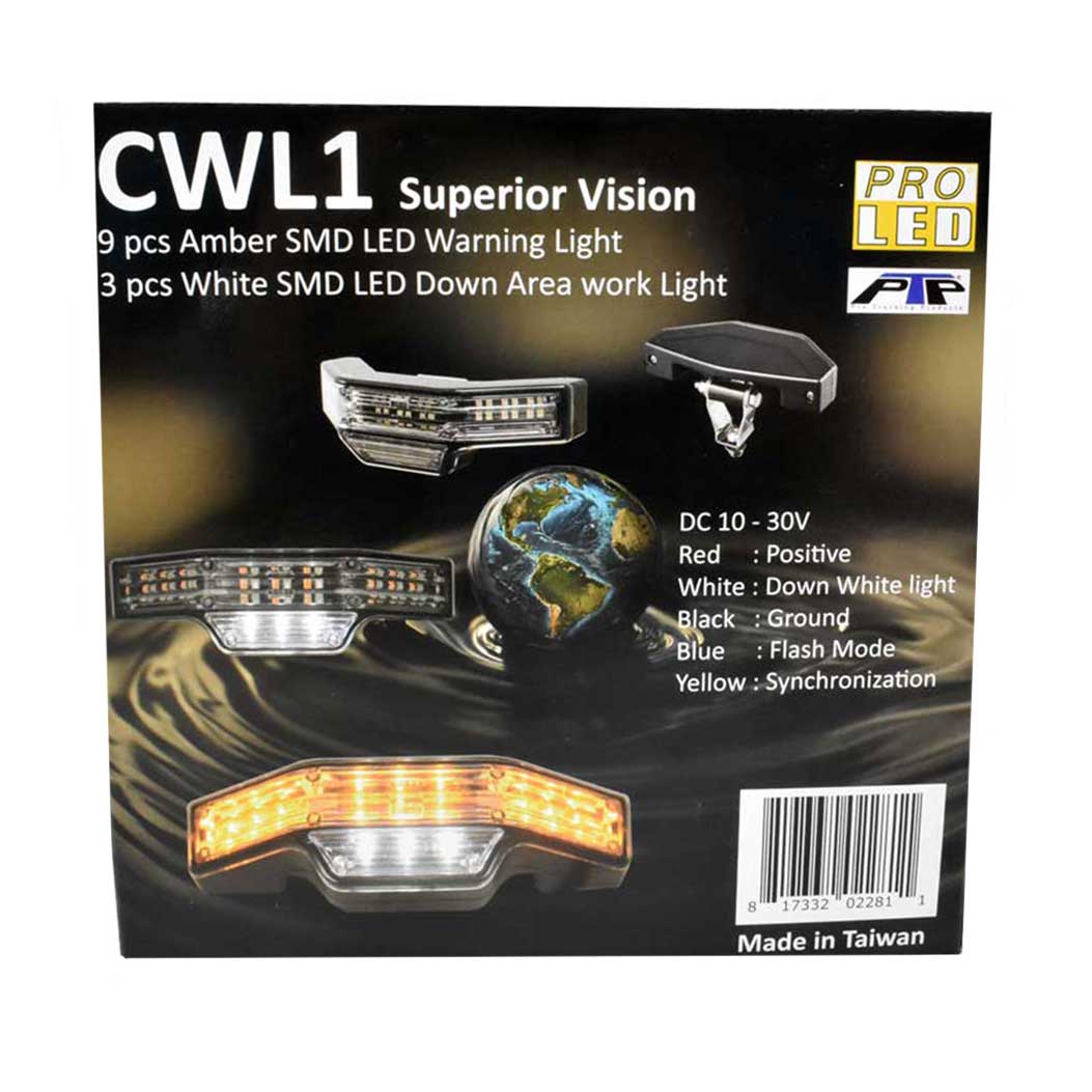 6-1/2" 180 ° LED Corner Warning Light - Image 2