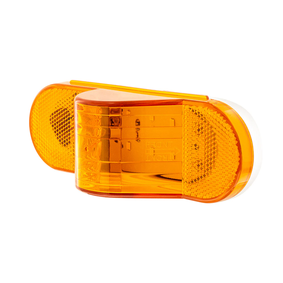 6-1/2" 8 LED Mid Trailer Turn Signal Amber Light - Image 2