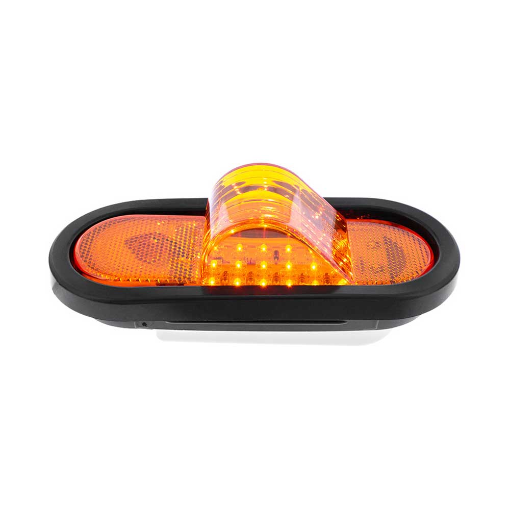 6-1/2" Mid Trailer Turn Signal 18 LED Amber Light Kit - Image 3