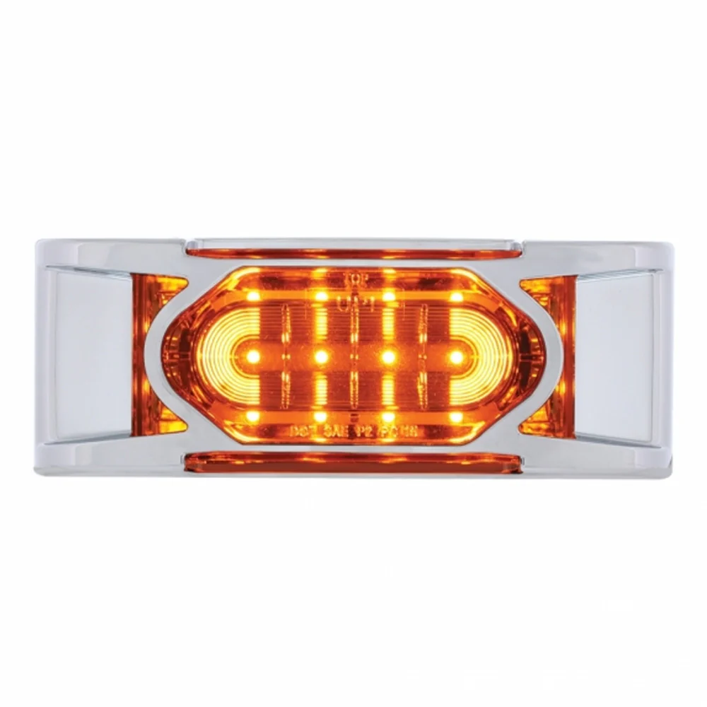 6" 16 LED Reflector Marker Light w/ Bezel - Image 2