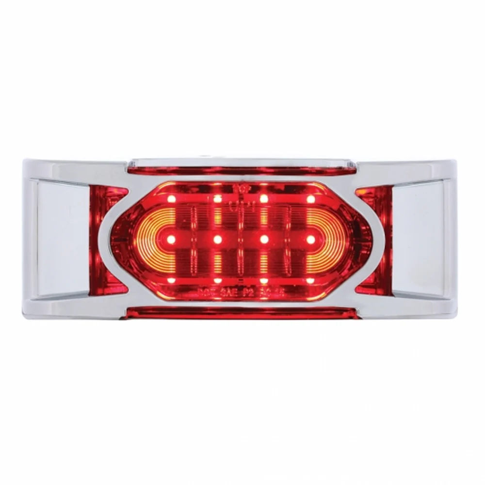 6" 16 LED Reflector Marker Light w/ Bezel - Image 3
