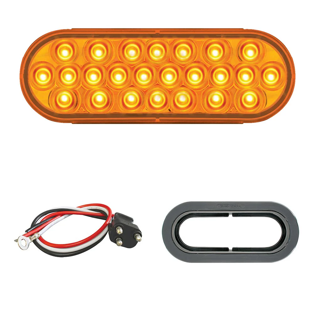 6" 24 LED Oval Pearl Light with Grommet Kit - Image 8
