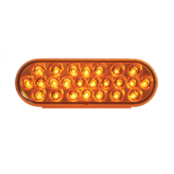 6" 24 LED Oval Pearl Strobe Light - Image 2