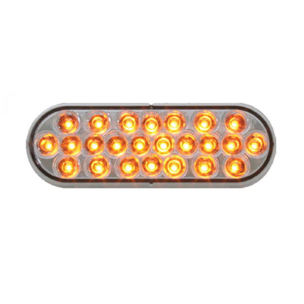 6" 24 LED Oval Pearl Strobe Light - Image 3